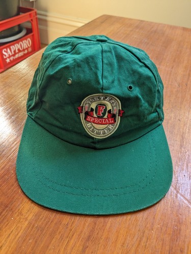 Vintage 90s Fosters Special Bitter Adult Adjustable Strapback Green Hat Cap