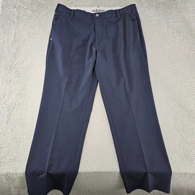 Adidas Golf Pants Mens 36x29 Ultimate Navy Chino Flat Front