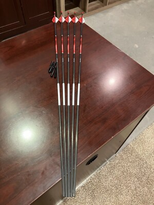 5 Bloodsport Evidence 400 .001 arrows 2'' Blazer Vanes Inserts Included