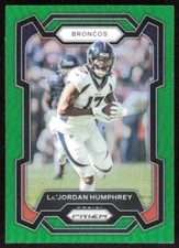 2023 1404C Panini Prizm Green PRIZM Lil'Jordan Humphrey Denver Broncos #90
