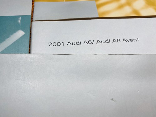 FULL⭕️ 2001 AUDI A6 OWNERS MANUAL +AUDIO BK 2.7L 2.8L 4.2L V6 V8 C5 (CLEAN SET) - Picture 6 of 12