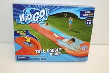 H2OGO! 18' Double Lane Water Slide Swimming Kids Kiddie Pool Summer Fun NIB ✔