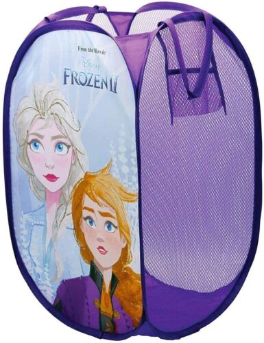 Disney Official Frozen II Pop Up Laundry Toys Basket Storage Bin Girls Kids - Picture 1 of 4