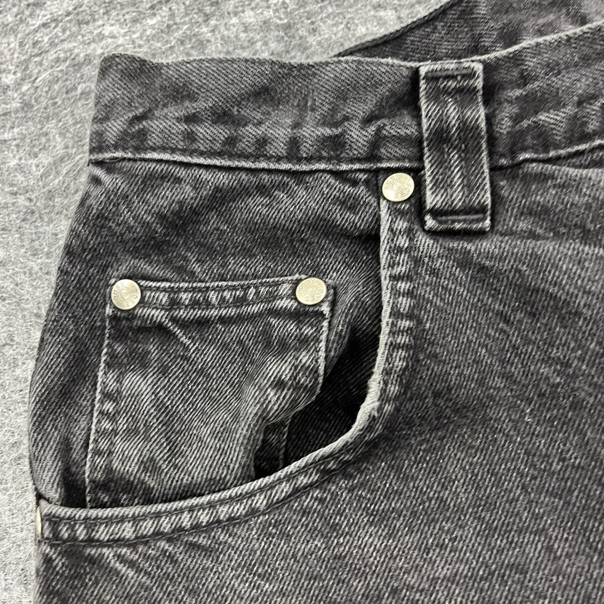 VINTAGE BOSS Jeans Mens 42x32 Black Denim Y2K Baggy Skater VINTAGE BOSS Jeans Mens 42x32 Black Denim Y2K Baggy Skater
