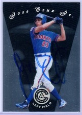 Jose Cruz Jr Signed Auto 1997 Pinnacle Certified Baseball Card Blue Jays MLB