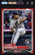 Topps MLB Bunt DIGITAL Card 2021 Postseason Red Base SR Luis Garcia 5X