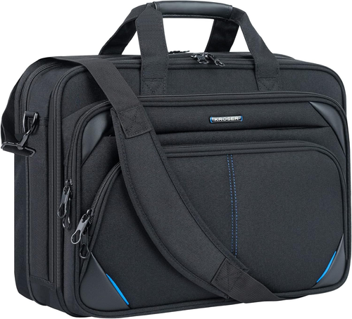 KROSER Laptoptasche 17,3 Zoll Premium Laptop Aktentasche, erweiterbare Laptop Schulter