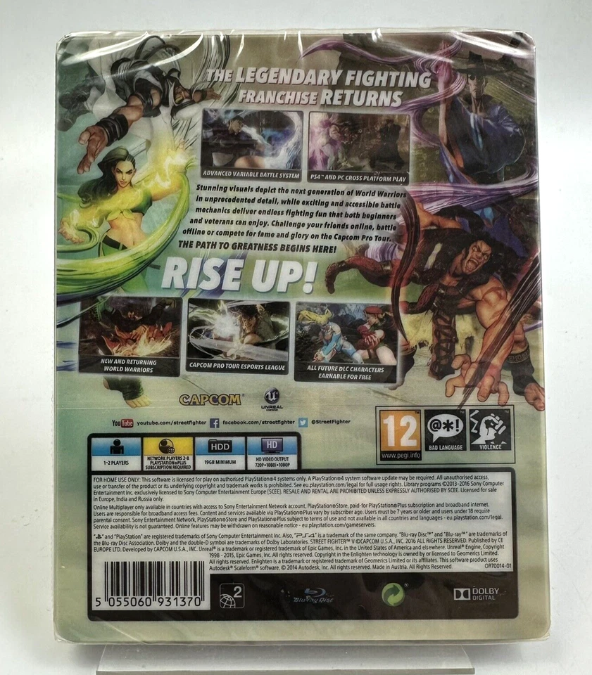 PS4 Street Fighter V - Limited Edition, UK PAL, New And Factory Sealed - Image 2 of 4