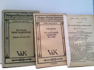 Six Tales from Shakespere Lamb, Charles and Mary and F. Dr. (Hrsg). Ost: