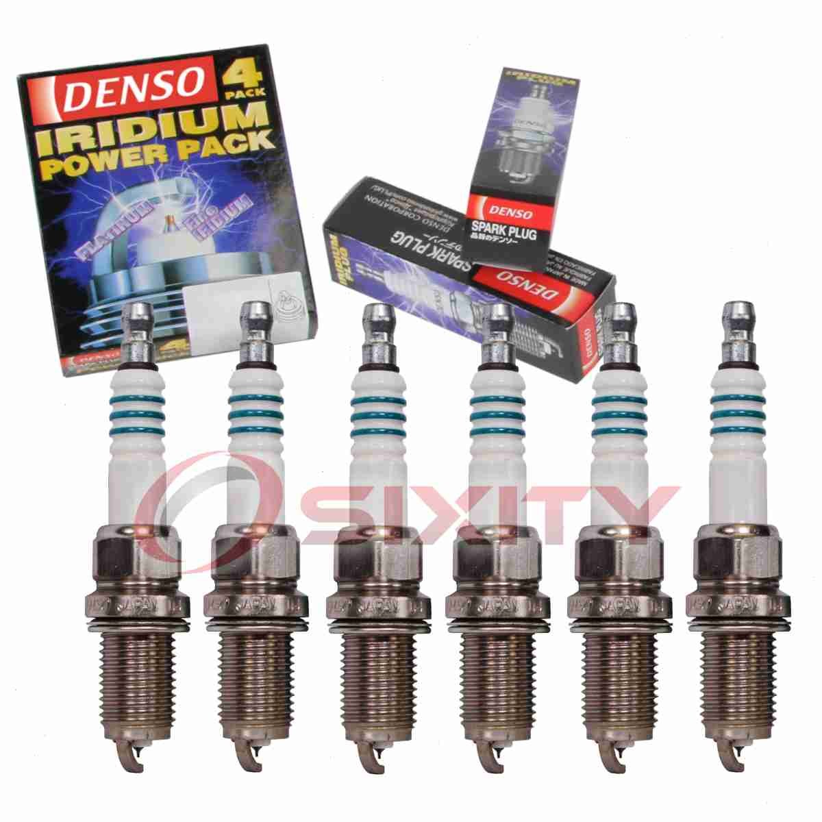 6 pc Denso Iridium Power Spark Plugs for 2001-2004 Chevrolet Tracker js