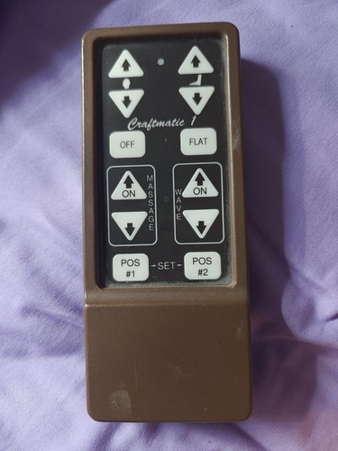 Craftmatic Remote Control Brown 2004 K1271 Massage Wave for Adjustable Bed