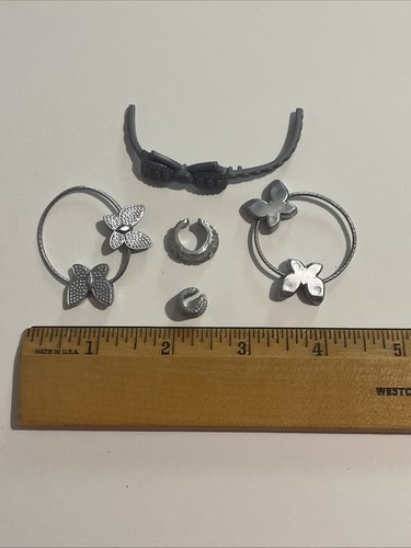 Lol Surprise Omg Doll Silver Bracelet Necklace Headband Hair Ties Accessory - Picture 10 of 10