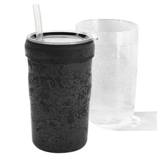 Iced Coffee Tumbler, 45℉ Insulated Beer Mug for Freezer, (Ice-) Double-walled...