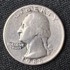 1965 Washington Quarter No Mint Mark Circulated 25c US Coin