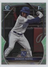 2023 Bowman Draft Chrome Lunar Glow Refractor Spencer Nivens #BDC-93 b4d