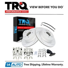 TRQ Performance Brake Pad & Rotor Kit Ceramic Fits INFINITI