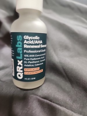 QRxLabs Glycolic Acid /AHA Renewal Serum Brand New