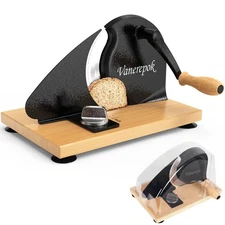 Vanerepok Manual Bread Slicer for Homemade Sourdough Bread with Adjustable Width