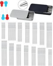 80 PCS Large-Eye Blunt Needles,8 Sizes Stainless Steel Yarn Knitting Needles,Sew