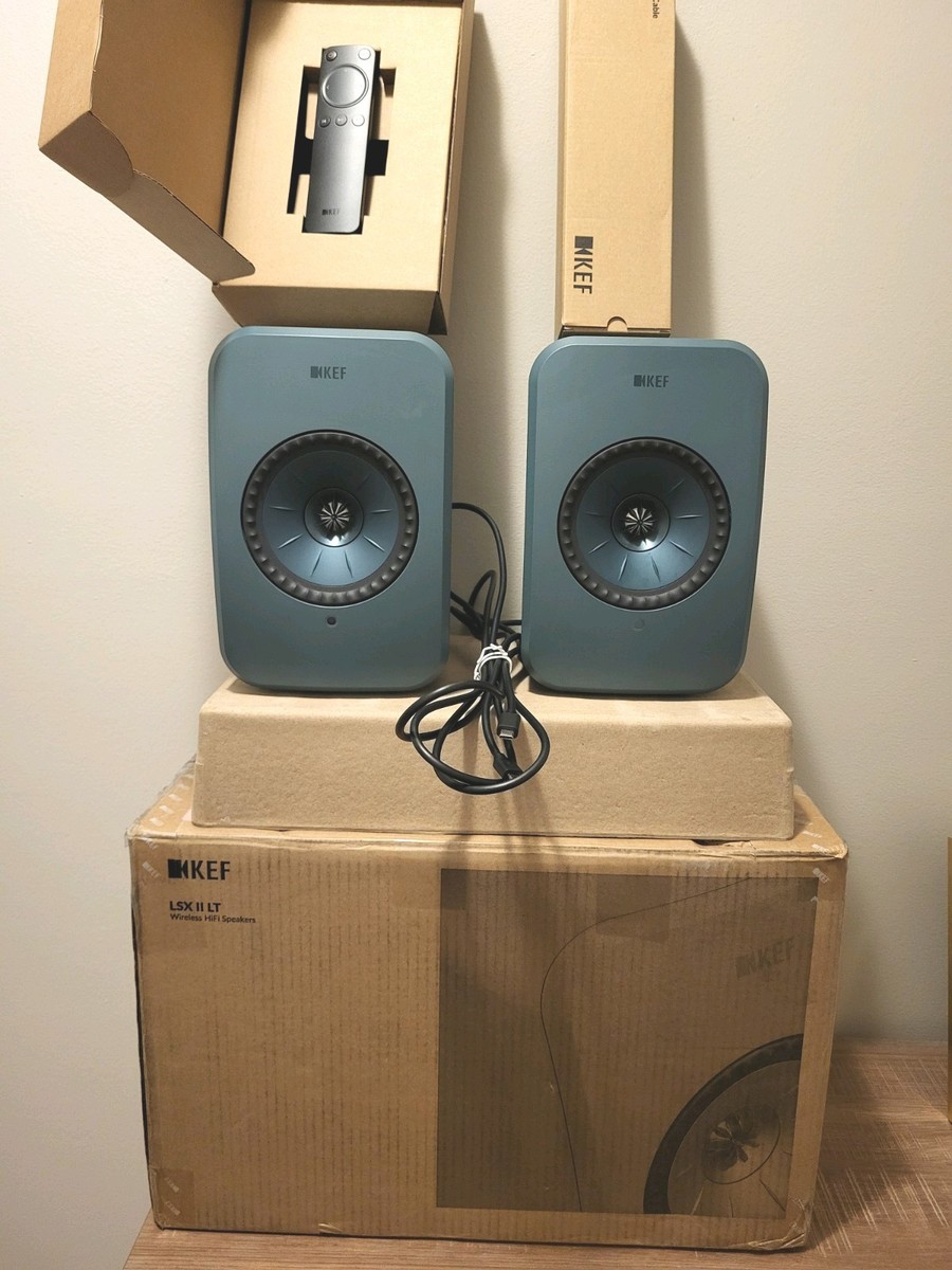 KEF LSX II LT Wireless Bluetooth HiFi Speakers 2.0 Channel Remote
