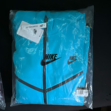Nike Tech Fleece Men's Full-Zip Track Jacket Blue Size L Regular Fit