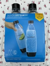Soda Stream Carbonating Bottles 2x1L Sparkling Water Makers BPA FREE New