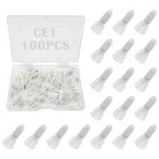 Tugermoola 100PCS Closed End Crimp Terminal 22-16AWG Nylon CE1