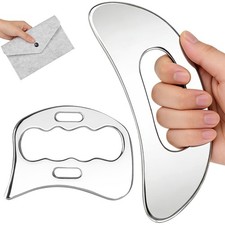 2-in-1 Stainless Steel Gua Sha Massage Tool Set, Muscle Scraper  IASTM Tools...