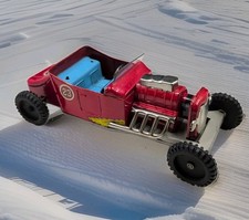 Rare Vintage 1966 Marx Tin Hot Rod Race Car 23 Louis Marx Made in Japan Vintage