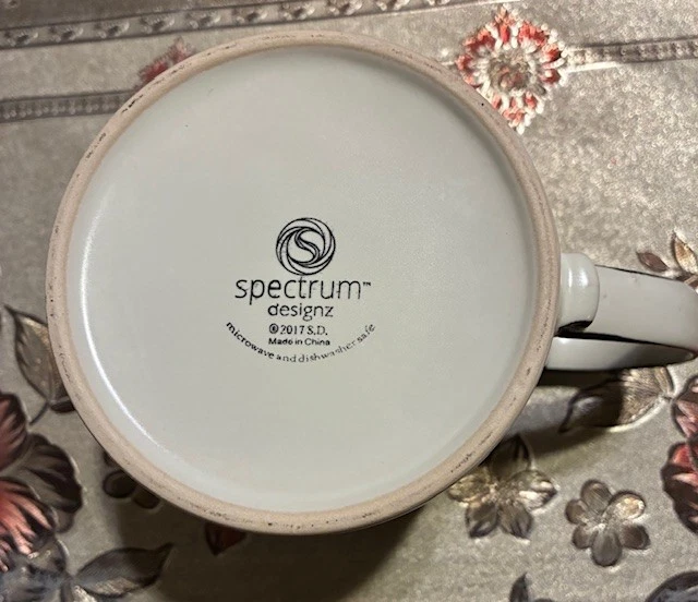 Christmas Stockings Joy! Coffee Mug Large 20 oz Holiday Spectrum Designz EUC  - Image 2 of 2