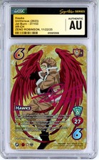 CGC Authentic Signed Zeno Robinson UniVersus: My Hero Academia Hawks 37/153