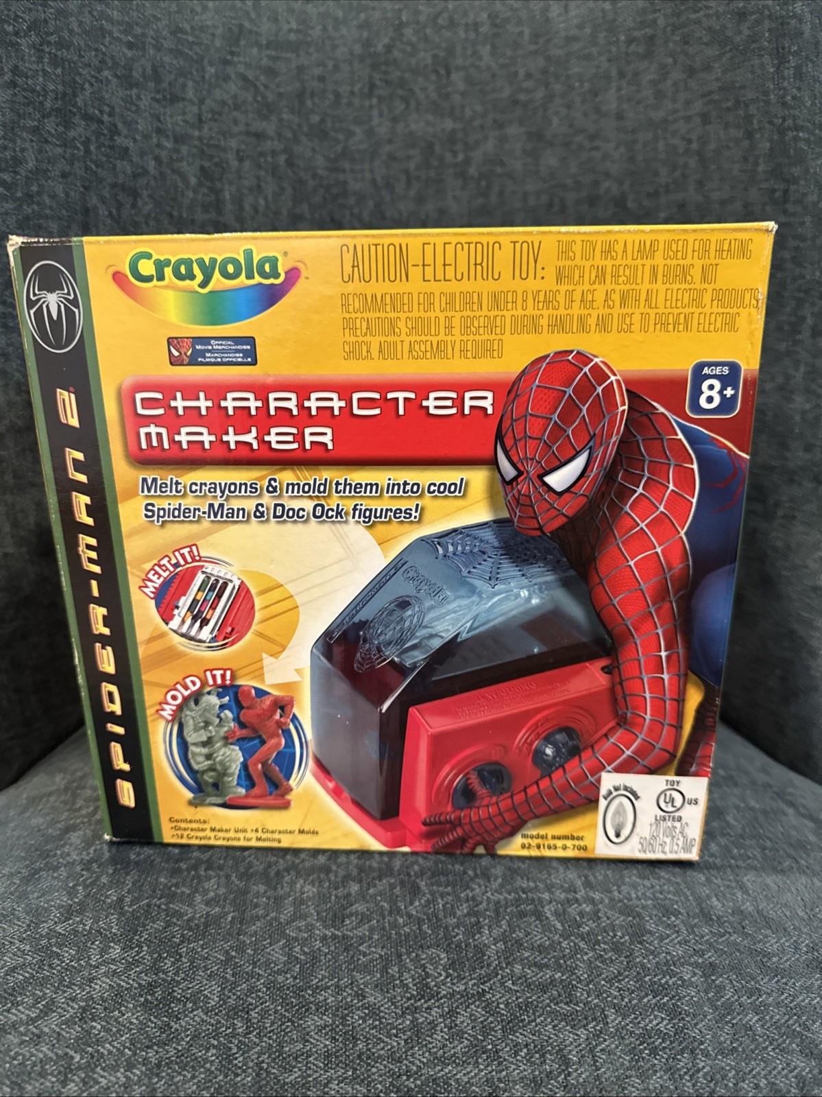 Crayola Spider-Man 2 Character Maker - Brand New, Sealed! Melt Crayons! MARVEL