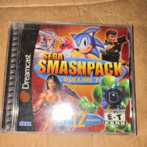 SEGA Smash Pack Vol. 1 Sega Dreamcast Compilation 12 Games E-T Rated NTSC-U/C