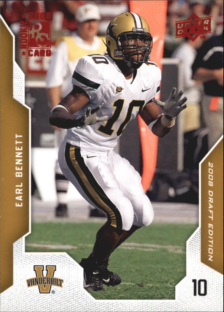 2008 Upper Deck Draft Edition Draft Exclusives Red #33 Earl Bennett - FB