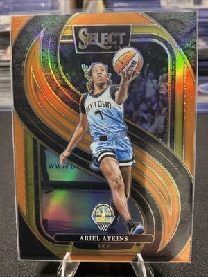 2025 Panini Select WNBA ARIEL ATKINS #196 Premier Level Orange 45/125