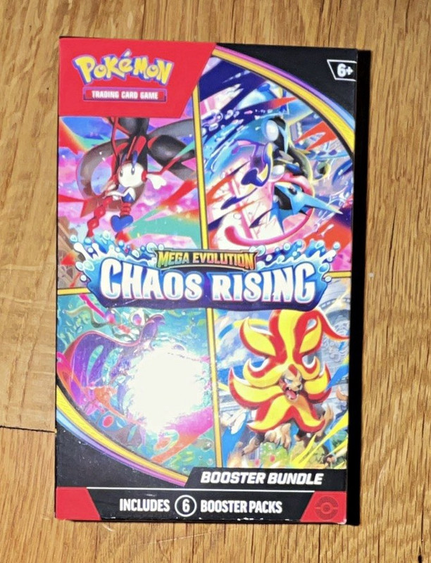 Pokémon TCG Mega Evolution: Chaos Rising Booster Bundle 6 Packs Yveltal 6+