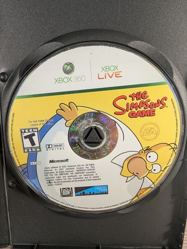 The Simpsons Game Disc Only (Xbox 360) 2007 Tested