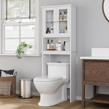 Shintenchi over the Toilet Storage Cabinet, Bathroom Shelf Organizer with Anti-T