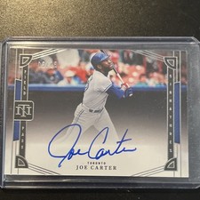 Panini National Treasures Joe Carter Field Pass Autograph /25 #FPS-JC Blue Jays