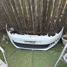 Volkswagen VW Polo 6C 2014 - 2017 Complete Front Bumper White LC9A With Grille