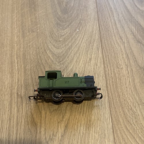 TRI-ANG OO Gauge R355G INDUSTRIAL GREEN TANK NO27 BR 0-4-0
