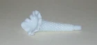 Vtg  Single Fenton White Milk Glass Hobnail Epergne Horn 6" at its Tallest Point