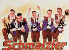 5 Autogramme bayerische Musikgruppe Die Schmalzler (143566)