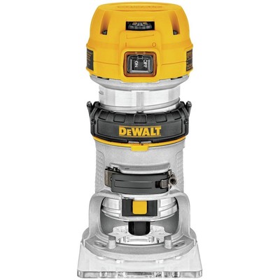 DEWALT ROUTER, FIXED BASE, 1-1/4 HP, 7.7-AMP, VARIABLE SPEED TRIGGER - GRAY