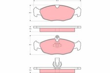GDB1569 TRW Bremsbelagsatz, Scheibenbremse für JAGUAR