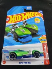 2025 Hot Wheels #19 Hot Wheels Let's Race 1/5 SUPER TWIN MILL New Model Green