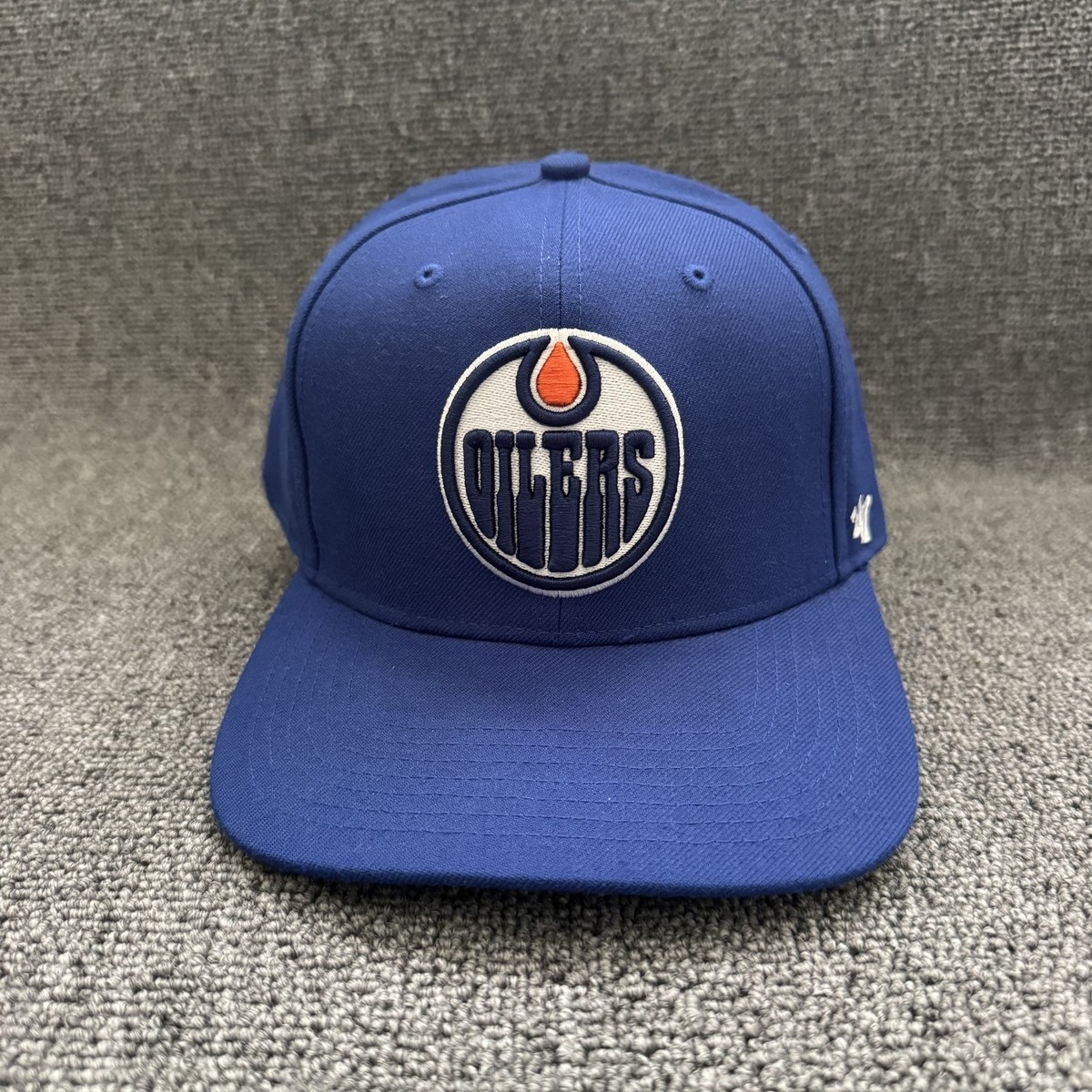 '47 Brand Edmonton Oilers Snapback Hat Blue OSFA NHL Baseball Cap