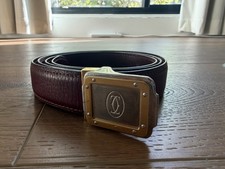 Cartier Santos  Vintage Bordeaux Belt  Unisex