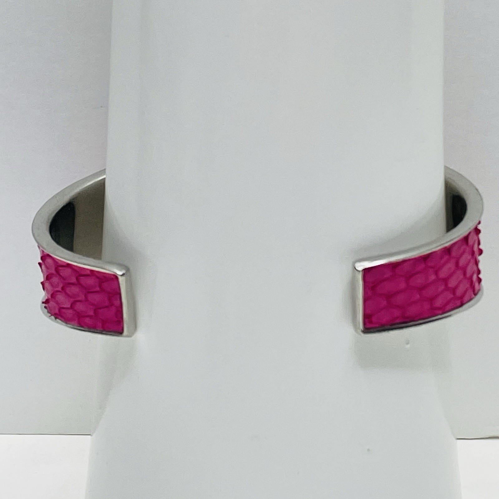 RUSTIC CUFF Monique Python Side Cut Hot Pink And … - image 3