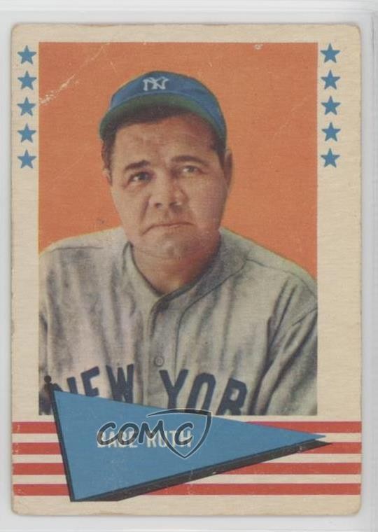 1961 Fleer Baseball Greats Babe Ruth #75 HOF 15wb